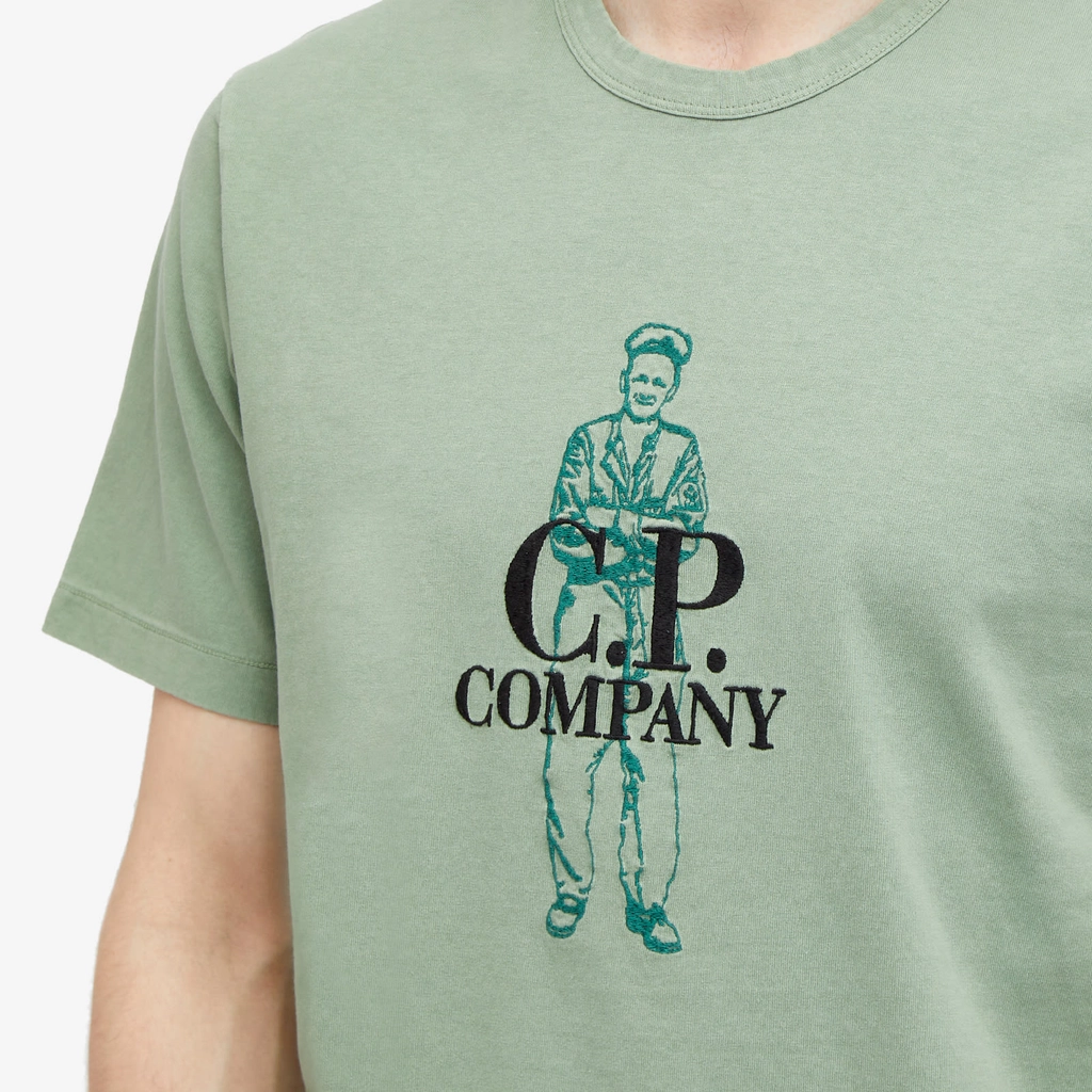 CP Company Men's Large Sailor T-Shirt Green Bay